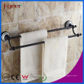 Fyeer Classic Black Bathroom Accessory Brass Double Towel Bars